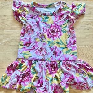 Posh peanut floral ruffle dress